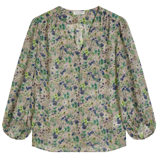 Print-bluse relaxed