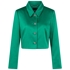 Satinjacke mit strassknöpfen