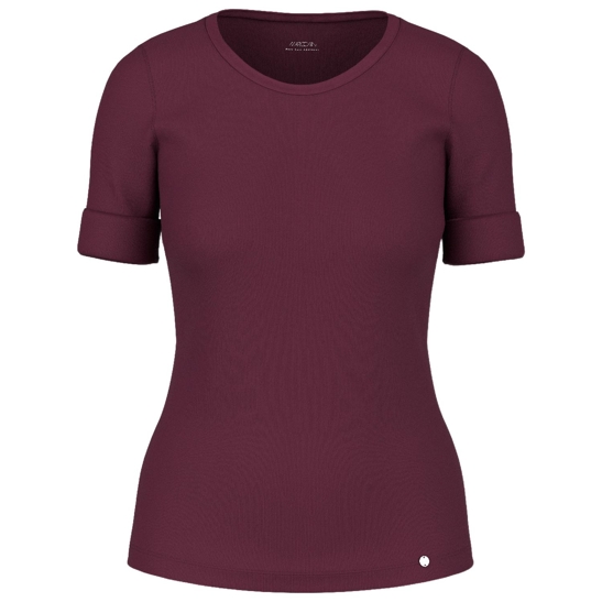 Baumwollstretch-shirt mit halbarm