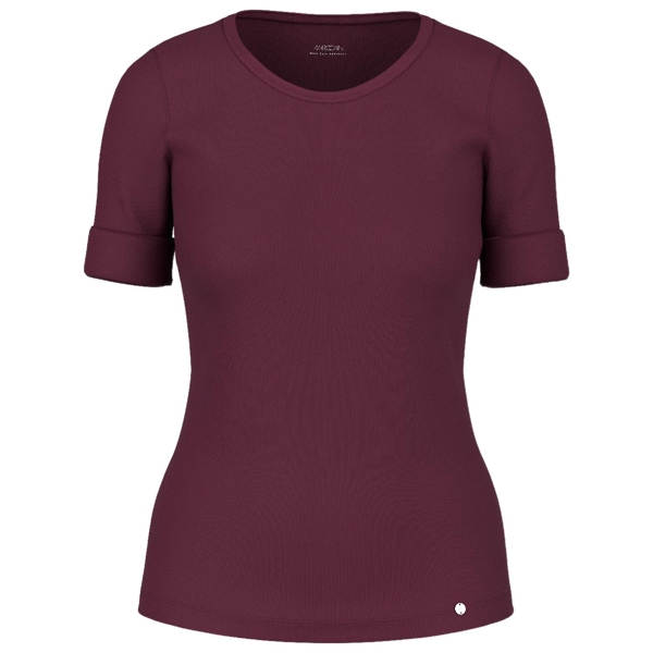 Baumwollstretch-shirt mit halbarm
