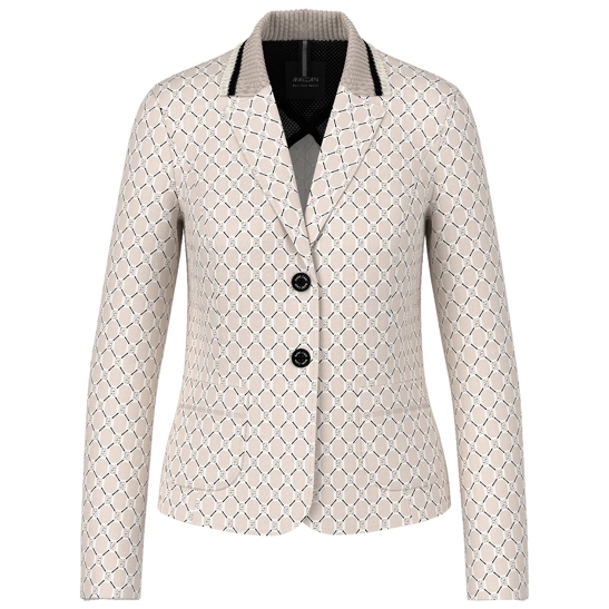 Bedruckter blazer aus scubajersey