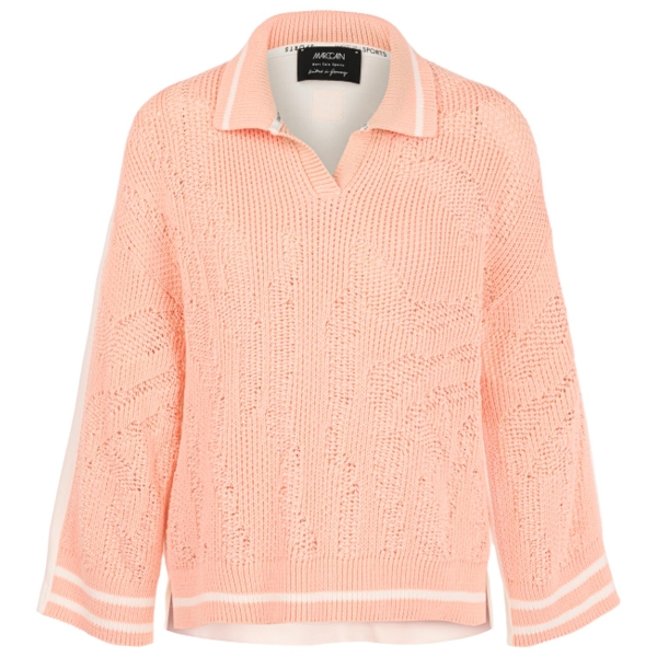 Strickjacke mit Polokragen