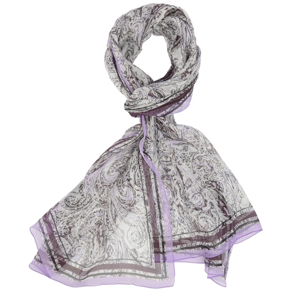 Seidenschal mit ornament-print