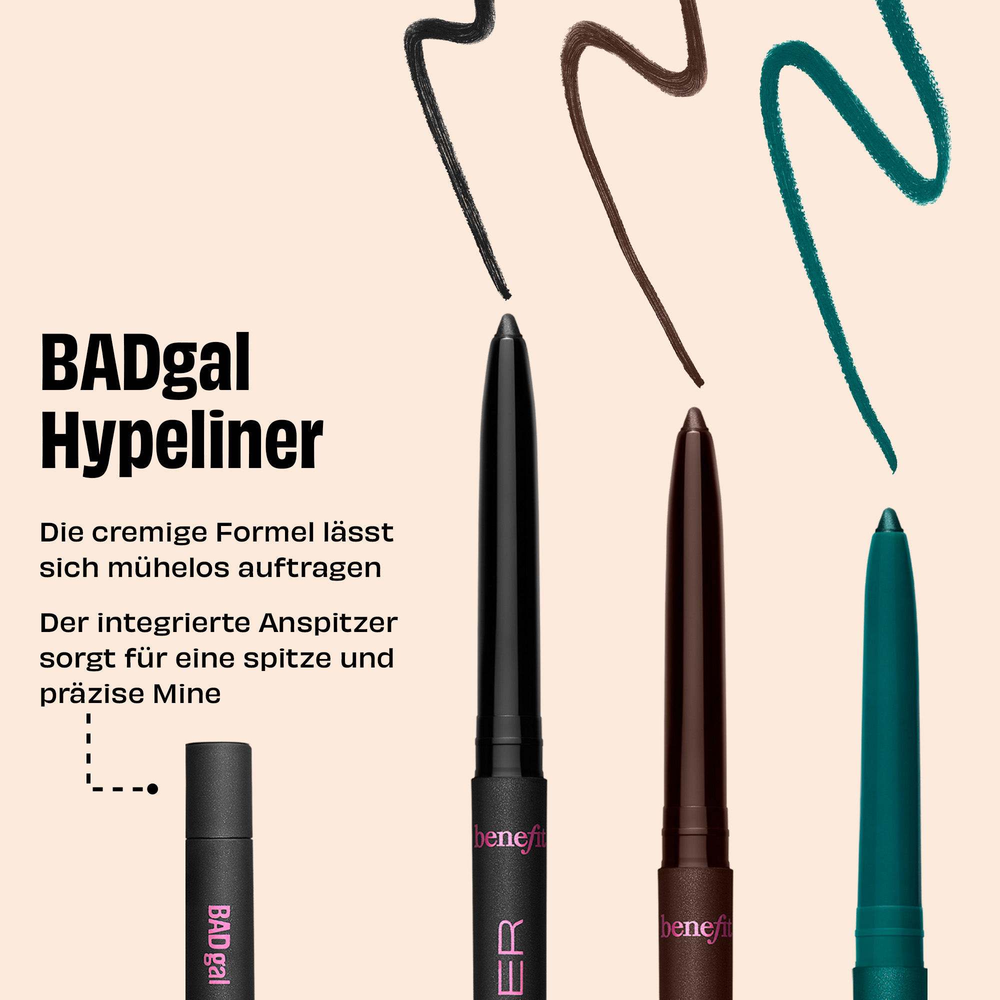 BADgal Hypeliner - wasserfester Gel-Eyeliner mit 36-Stunden-Halt
