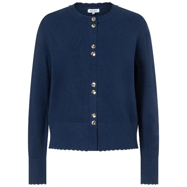Strickjacke mit zierkante